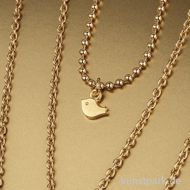 Artikelbild 2 des Artikels “Mini-Anhänger Metall - goldener Vogel, 6 Stück “