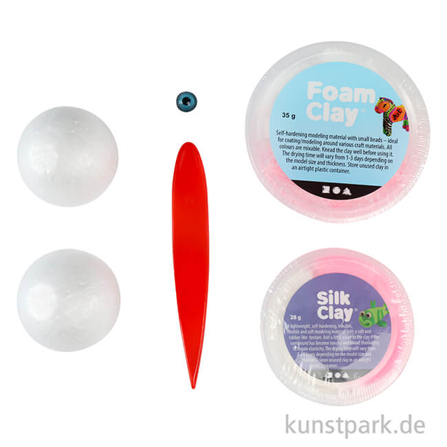 Artikelbild 2 des Artikels “Mini Bastelset - Monster Modellieren, Hellpink “
