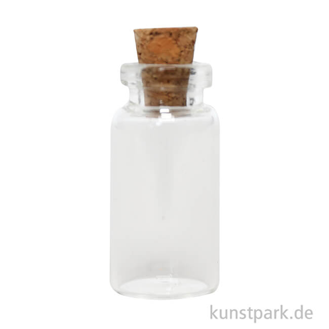 Artikelbild 2 des Artikels “Mini Glasröhrchen mit Kork, 10 x 30 mm, 8 Stück “