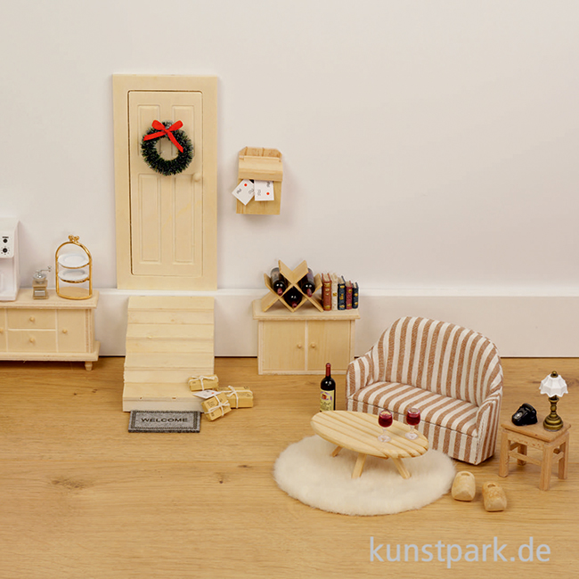 Artikelbild 2 des Artikels “Miniatur Couchtisch, Holz, Natur, 9 x 4,8 x 3 cm “