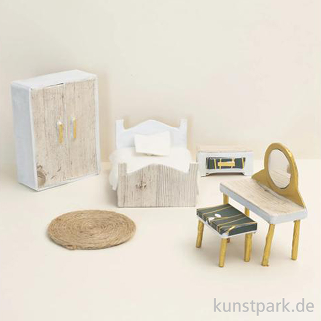 Artikelbild 2 des Artikels “Miniatur Deko Set, Schlafzimmer, 6-teilig “