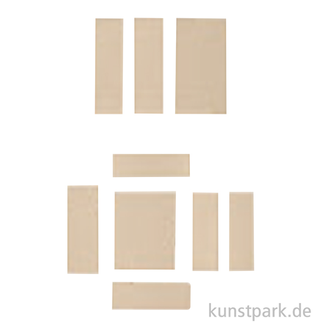 Artikelbild 2 des Artikels “Miniatur Holzbausatz - Büro Set, Tischplatte + 2 Regale + Schrank “