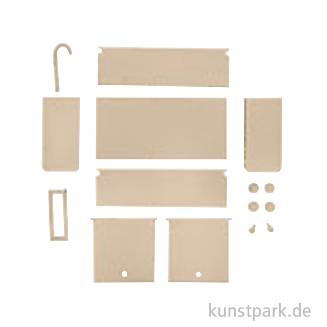 Artikelbild 2 des Artikels “Miniatur Holzbausatz - Küchen Set, Küche + Kühlschrank, 14 x 8 cm “