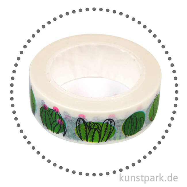 Artikelbild 2 des Artikels “Motiv-Klebeband Washi-Tape - Cactus Family, 15 mm, 10 m Rolle “