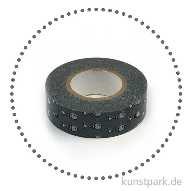 Artikelbild 2 des Artikels “Motiv-Klebeband Washi Tape - Fische, 15 mm, Rolle 15m “
