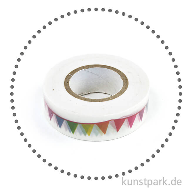 Artikelbild 2 des Artikels “Motiv-Klebeband Washi Tape - Party Wimpel, 15 mm, Rolle 15m “
