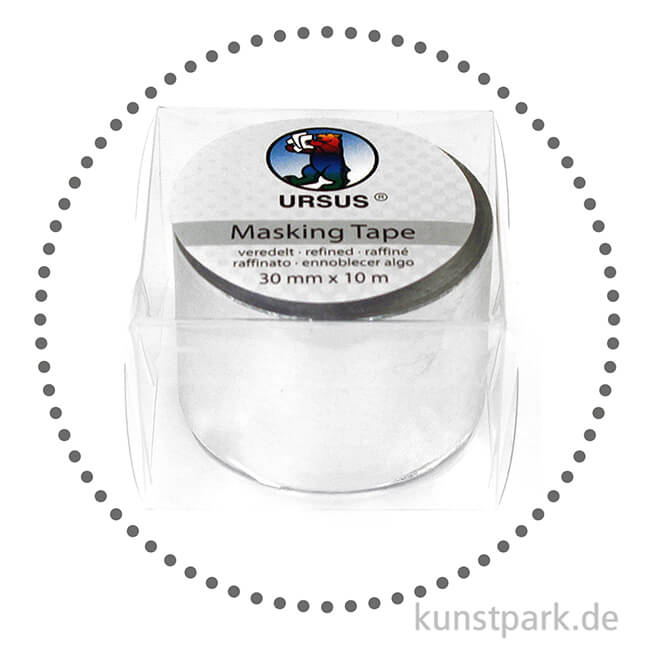Artikelbild 2 des Artikels “Motiv-Klebeband Washitape - Metallic Silber, 30 mm, 10 m Rolle “