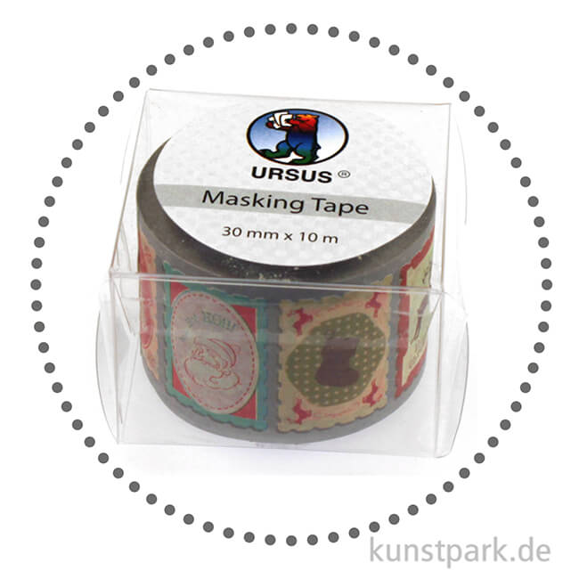 Artikelbild 2 des Artikels “Motiv-Klebeband Washitape - Weihnachtskarten, 30 mm, 10 m Rolle “
