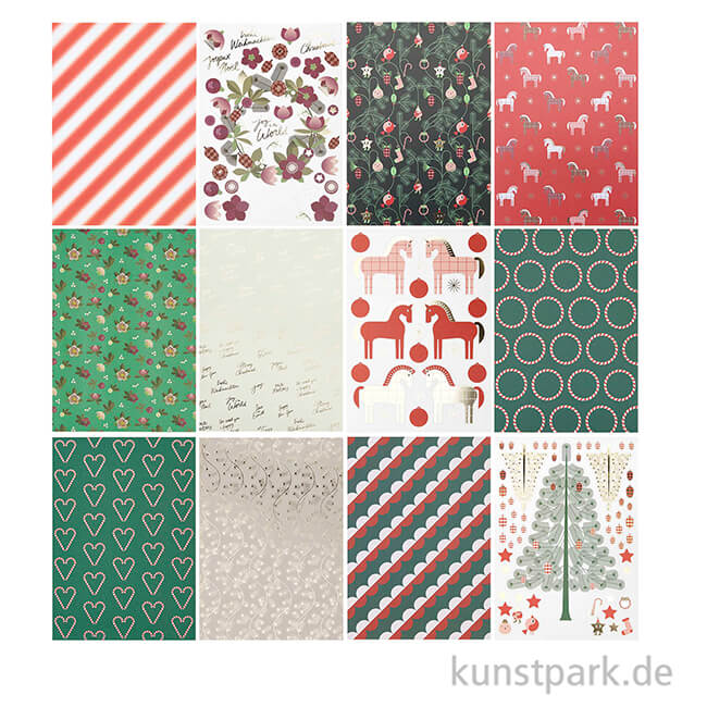 Artikelbild 2 des Artikels “Motivpapier Block - Christmas Rocks, 24 Blatt “