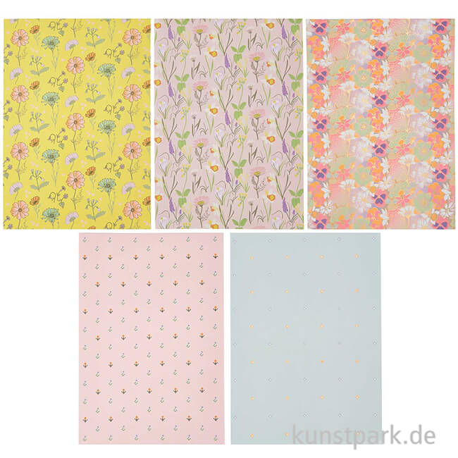 Artikelbild 2 des Artikels “Motivpapier Block - Futschikato, Flower Power, 24 Blatt “