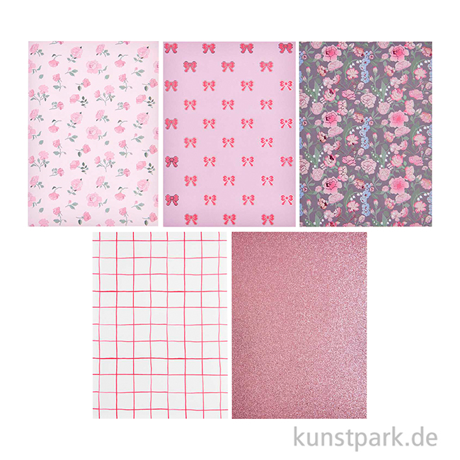 Artikelbild 2 des Artikels “Motivpapier Block La Vie en Rose, 23 Blatt “
