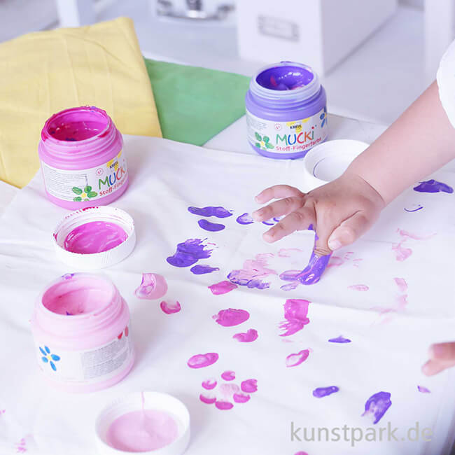 Artikelbild 2 des Artikels “MUCKI Fingerfarbe Textil - pastose Farbe für Stoffe, 150 ml “