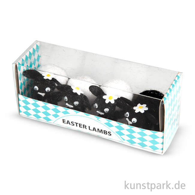 Artikelbild 2 des Artikels “Osterlämmer - Weiß-Schwarz, 4 Stück “