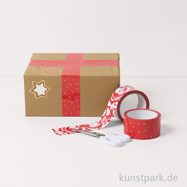 Artikelbild 2 des Artikels “Paketklebeband - Weihnachtsmarkt, Rot, 5 cm x 33 Meter “