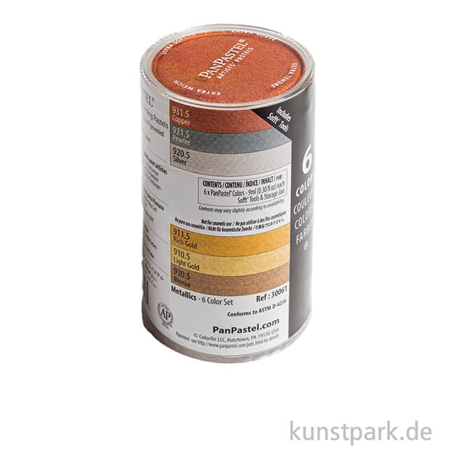Artikelbild 2 des Artikels “PanPastel Metallic-Set - 6 x 9 ml Metalltöne “