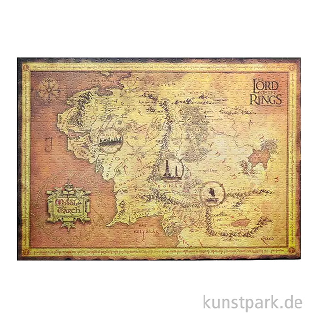 Artikelbild 2 des Artikels “PAPERBLANKS Puzzle - Herr der Ringe, Karte von Mittelerde, 1000 Teile “