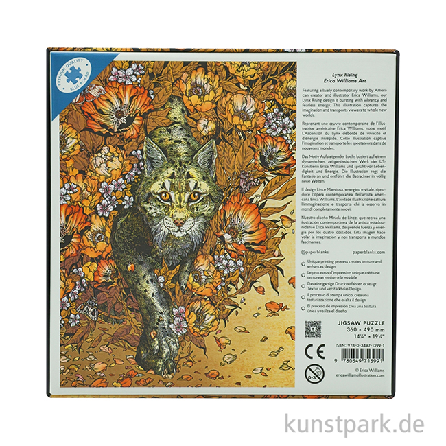 Artikelbild 2 des Artikels “PAPERBLANKS Puzzle - Luchs, Erica Williams, 500 Teile “