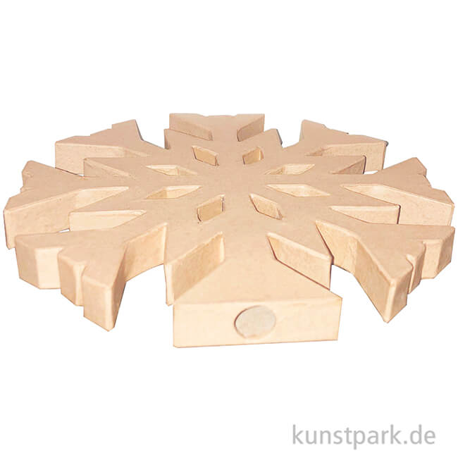 Artikelbild 2 des Artikels “Pappmaché Schneeflocke, 1,5 x 20 x 20 cm “