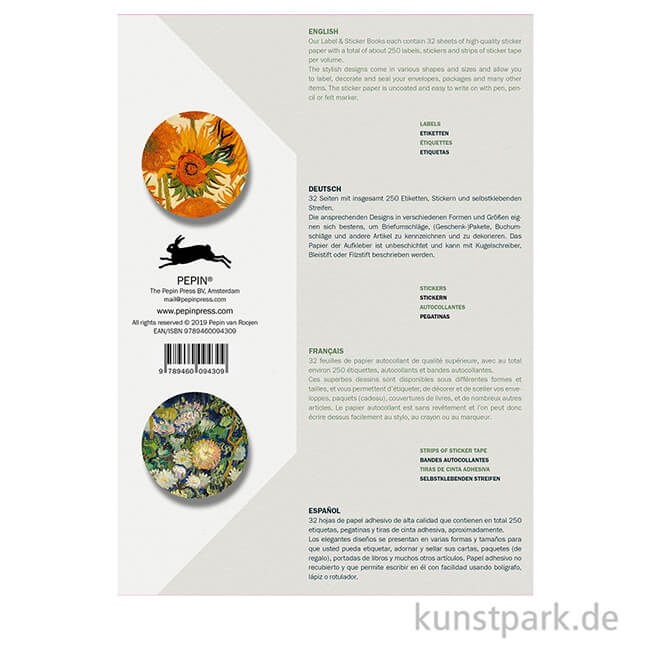 Artikelbild 2 des Artikels “PEPIN Labels, Sticker und Tapes - Vincent Van Gogh “