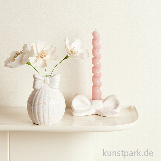 Artikelbild 2 des Artikels “Porzellan Vase, Kugel mit Schleife, 11 x 8 x 8 cm “