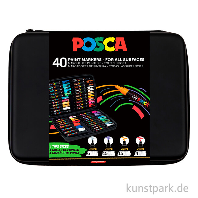 Artikelbild 2 des Artikels “POSCA Marker Set - Koffer mit 40 Acrylstiften “