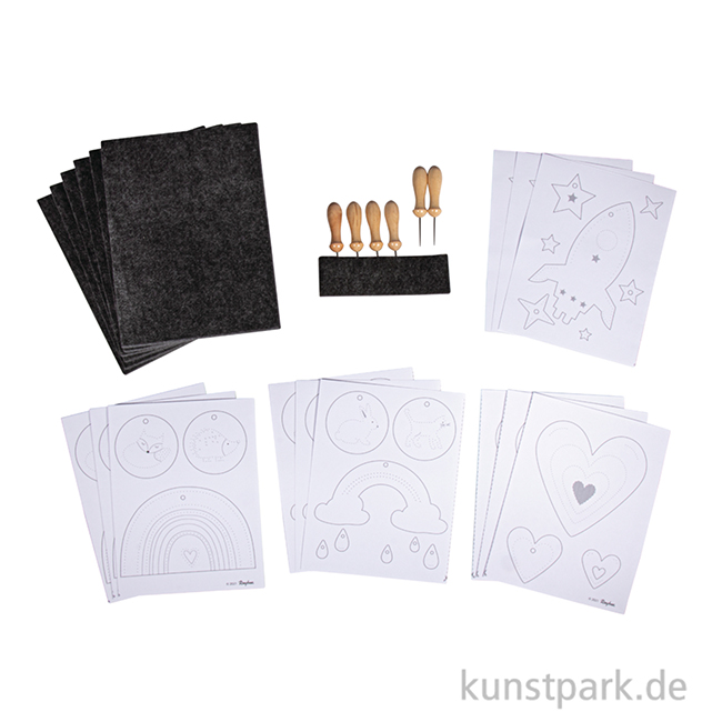 Artikelbild 2 des Artikels “Prickelset mit Vorlagen XL, 15 x 20 cm “