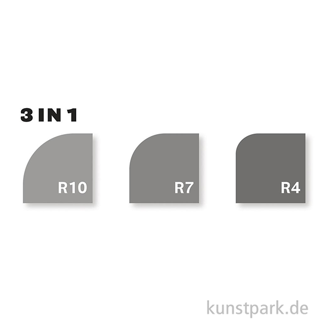 Artikelbild 2 des Artikels “Rayher Eckenstanzer - 3in1 Eckenabrunder, Eckradien 4/7/10 mm “