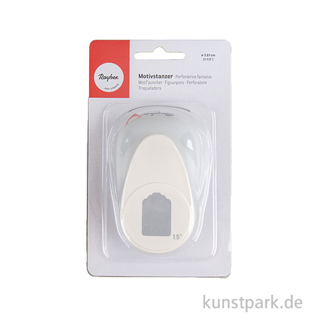 Artikelbild 2 des Artikels “Rayher Motivstanzer Etikett, Tag, 3,5  x  2,3  cm “