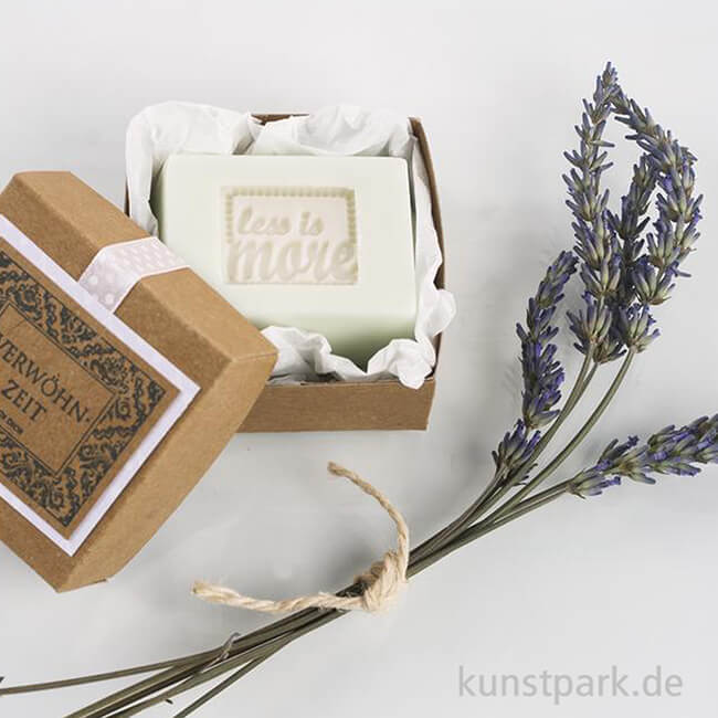 Artikelbild 2 des Artikels “Seifenstempel - Happiness + less is more - 25x30 mm, 2 Stück “