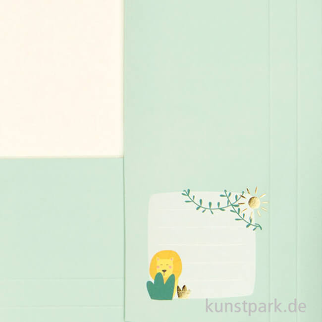 Artikelbild 2 des Artikels “Sammelmappe - Happy Safari, Hotfoil, mit Gummiband, DIN A3 “