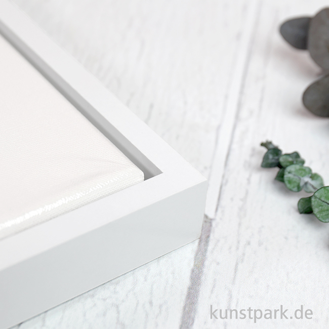 Artikelbild 2 des Artikels “Schattenfugenrahmen mit Keilrahmen - Weiß “