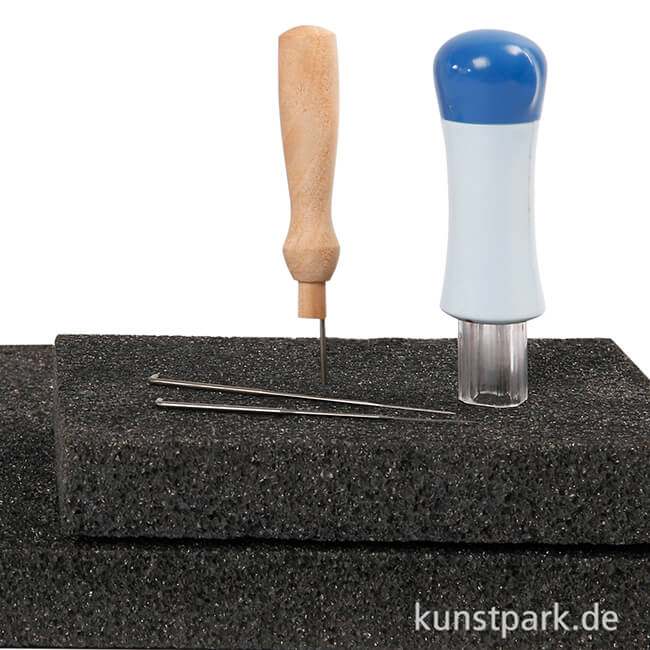 Artikelbild 2 des Artikels “Schaumunterlage zum Nadelfilzen, Größe 21x30 cm, Dicke 2,8 cm “