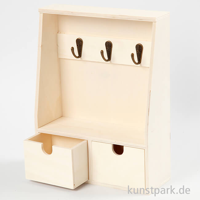 Artikelbild 2 des Artikels “Schlüsselbrett aus Holz mit Schubladen “
