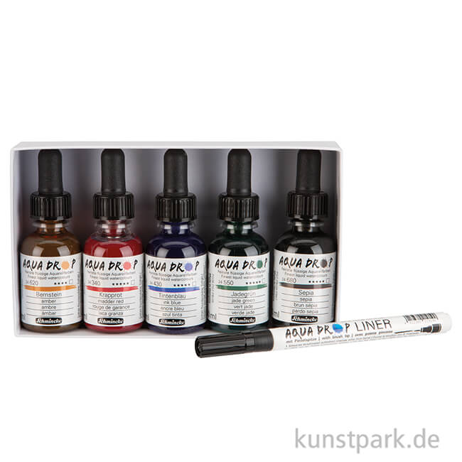 Artikelbild 2 des Artikels “Schmincke AQUA Drop Set, 5 x 30 ml + Liner “