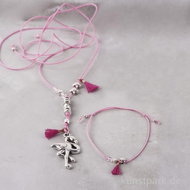 Artikelbild 2 des Artikels “Schmuckset - Vaia Flamingo für 1 Kette und 1 Armband “