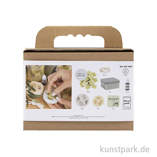 Artikelbild 2 des Artikels “Seifengießen Set - Luffa, Muscheln, Olivgrün “