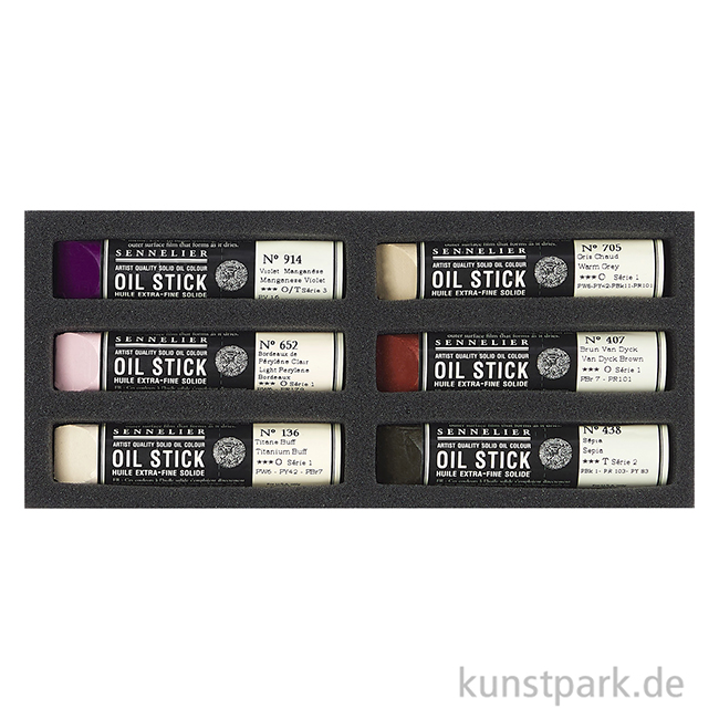 Artikelbild 2 des Artikels “Sennelier Ölsticks - 6er Set, dunkle Portraitfarben “
