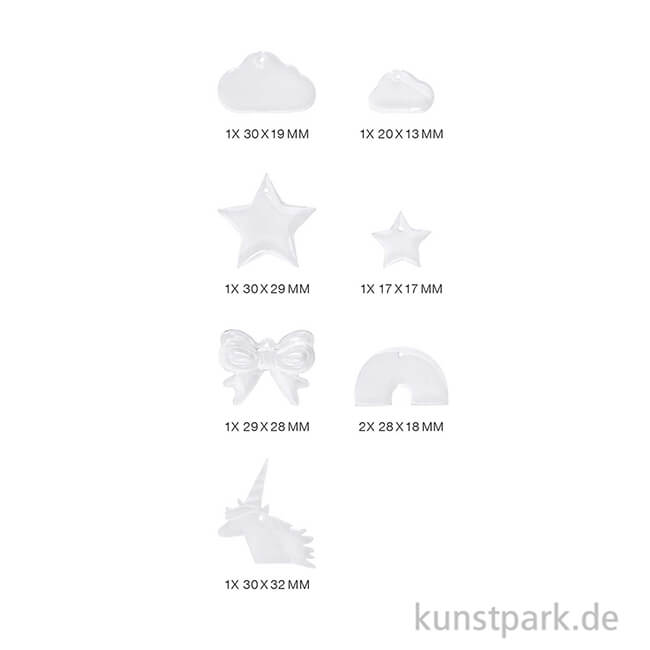 Artikelbild 2 des Artikels “Silikon Gießform - Anhänger, Regenbogen “