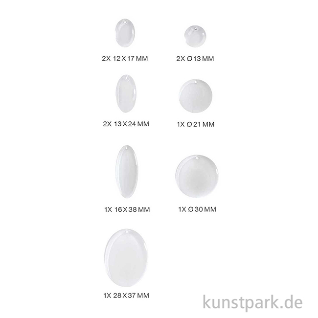 Artikelbild 2 des Artikels “Silikon Gießform - Anhänger, Rund “