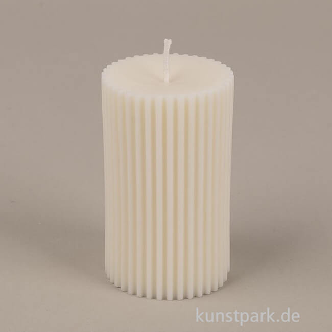 Artikelbild 2 des Artikels “Silikon Gießform - Kerze geriffelt, Durchmesser 5 cm, Höhe 8,7 cm “