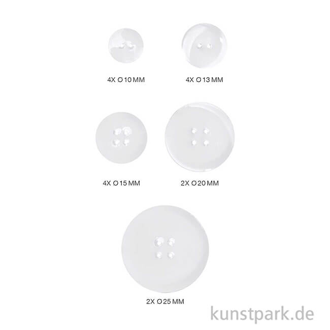 Artikelbild 2 des Artikels “Silikon Gießform - Knöpfe, 16 Motive “