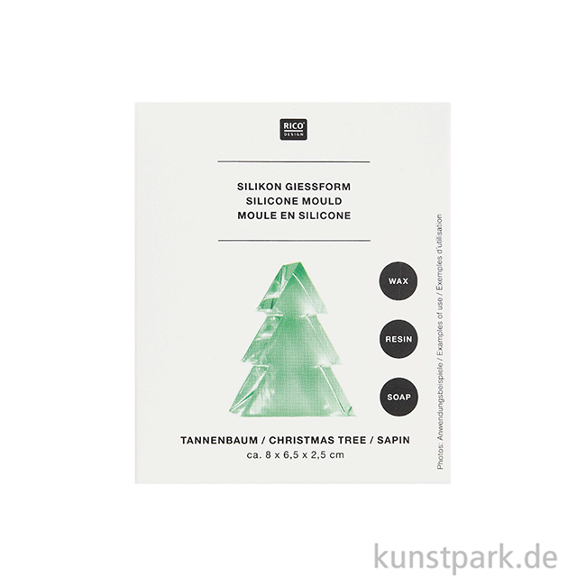 Artikelbild 2 des Artikels “Silikon Gießform - Tannenbaum Figur, 80 x 65 x 25 mm “