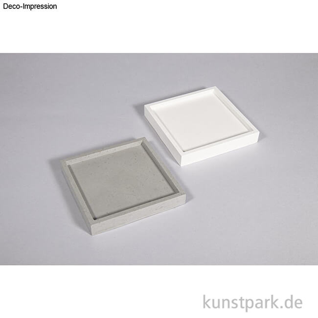Artikelbild 2 des Artikels “Silikon Gießform - Untersetzer Quadrat, 10 x 10 x 1,5 cm “