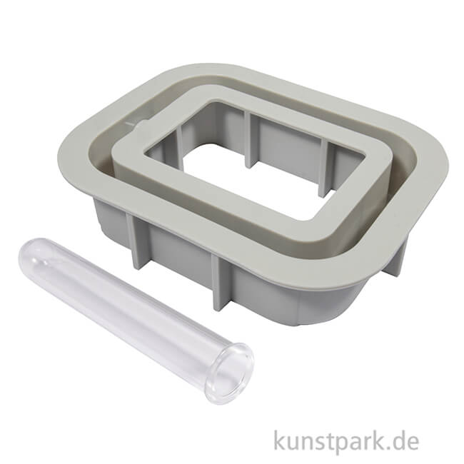 Artikelbild 2 des Artikels “Silikon Gießform - Vase Rechteck, 10,5 x 3,7 x 14 cm “