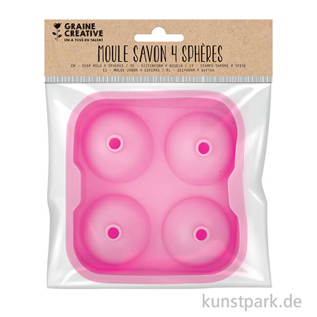 Artikelbild 2 des Artikels “Silikonform - 4 Kugeln, 45 mm Durchmesser “