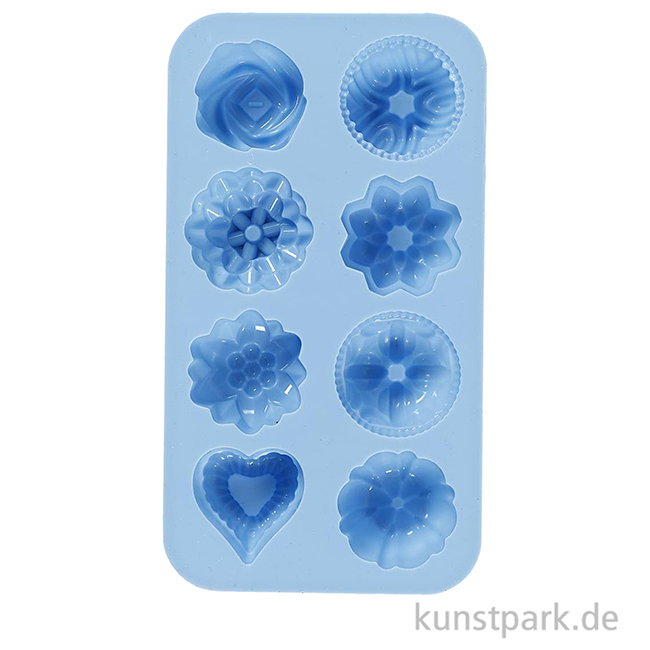 Artikelbild 2 des Artikels “Silikonform - Kleine Kuchen, 6 Motive, je ca. 40 x 45 mm “