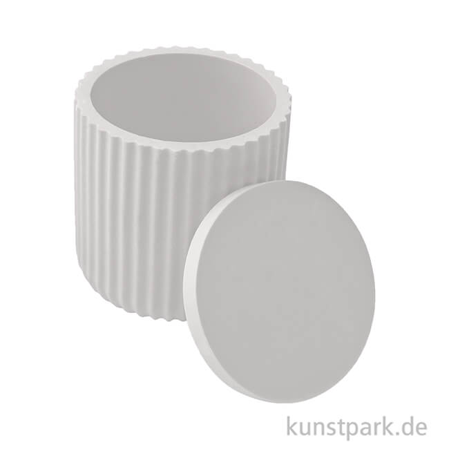 Artikelbild 2 des Artikels “Silikonform Topf mit Deckel, Gerippt, 7,8 cm x 8 cm “