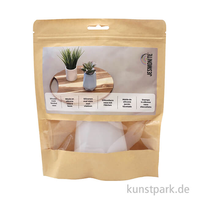 Artikelbild 2 des Artikels “Silikonform Vase Facettiert, Durchmesser 10 cm, Höhe 8 cm “
