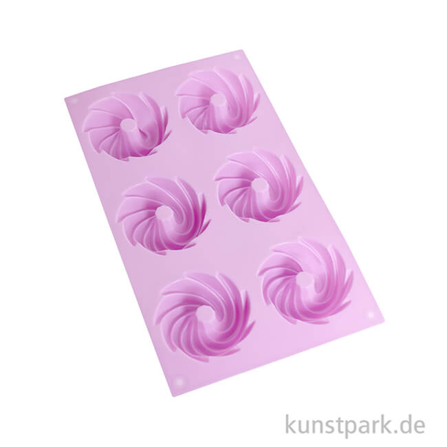 Artikelbild 2 des Artikels “Silikonform Wirbel, 6 Motive, 7 cm Durchmesser “