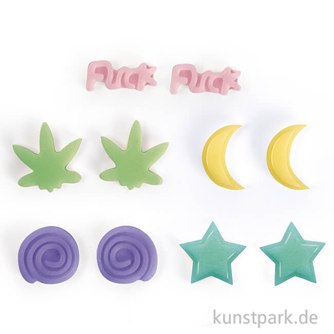 Artikelbild 2 des Artikels “Silikonformen für Schmuck - Mini Rebell, 5er Set “